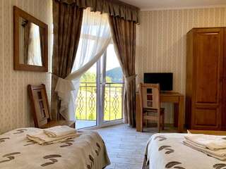 Мини-отель Mini hotel Solnce Karpat Поляна Двухместный номер с 2 отдельными кроватями и видом на горы-1